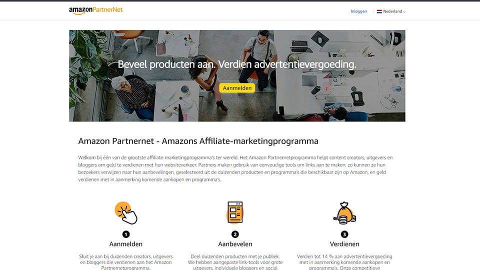 Amazon affiliate programma partner