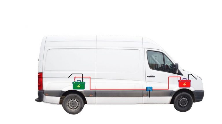 camper accu opladen tijdens rijden
