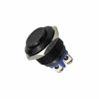 12V schakelaar 16mm camper zwart