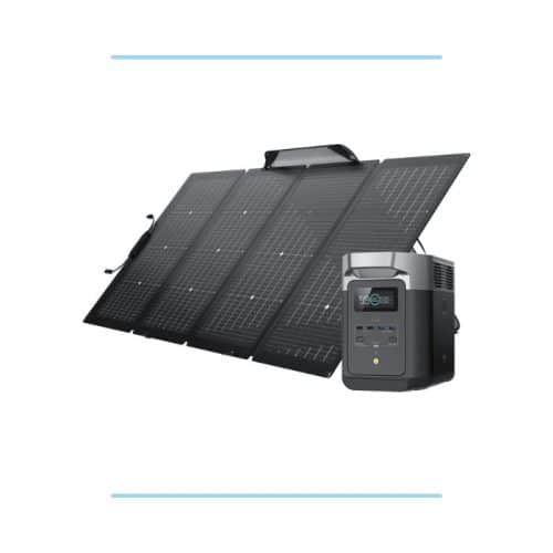 Ecoflow Delta met zonnepanelen