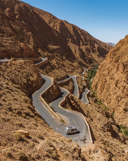 Autoweg Dades Gorge - Camperroute Marokko