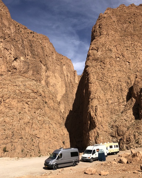 Kamperen Todra Gorge - camperroute Marokko