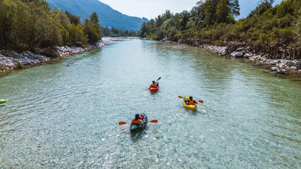 packraft trail slovenie op de soca