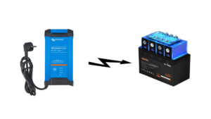 acculader om camper accu op te laden lithium